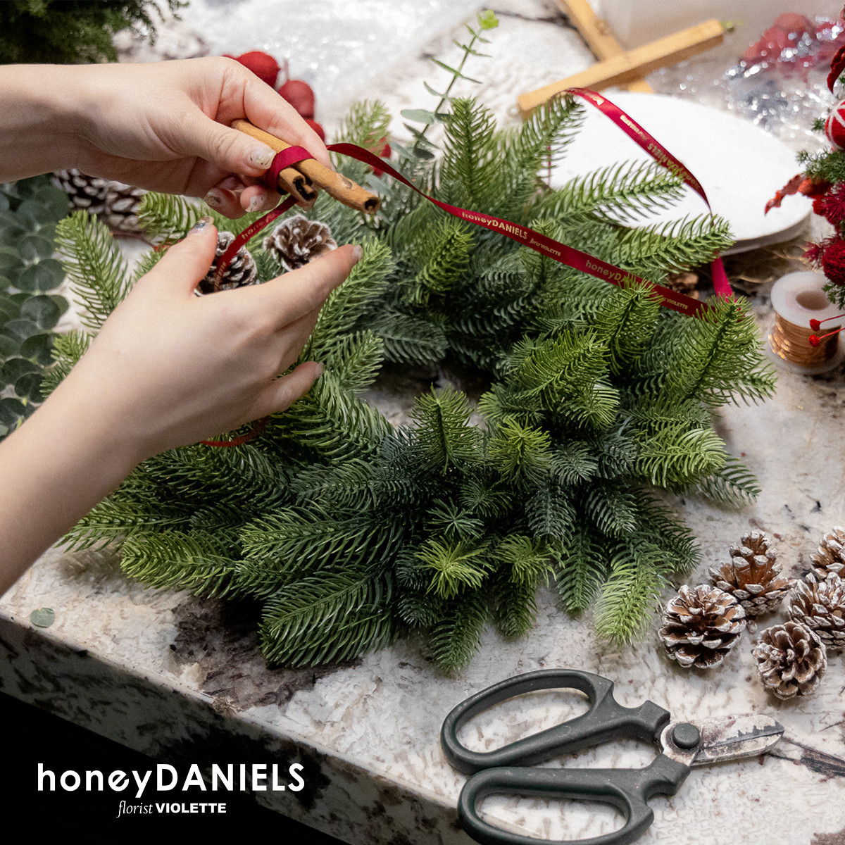 DIY花圈 獨家手工玻璃球 【 12/8依序出貨 】